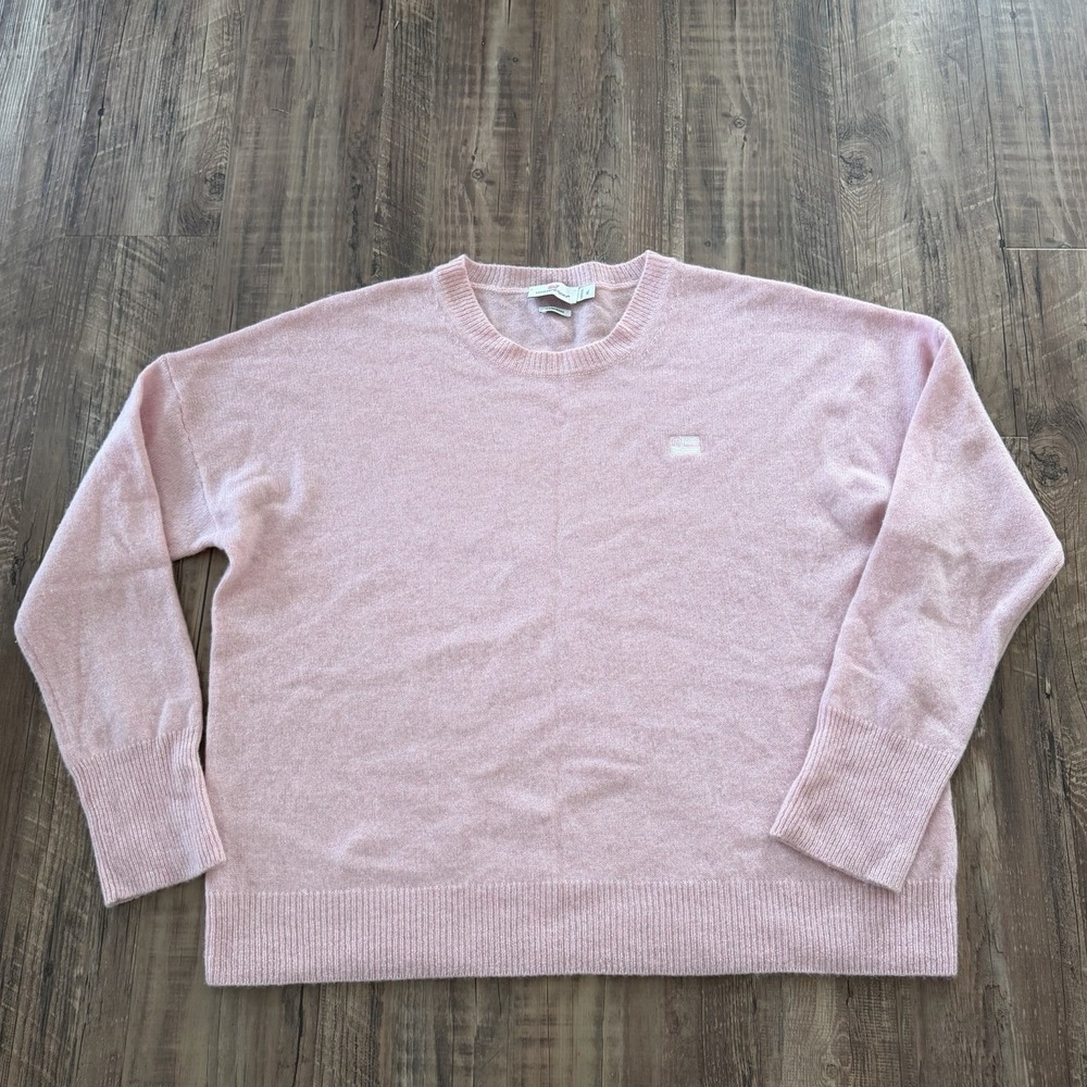 Vineyard Vines Sweater Womens XL Pink Cashmere Luxury Preppy Cozy logo Whale